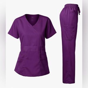 Dagacci Scrub Set Eggplant Medium